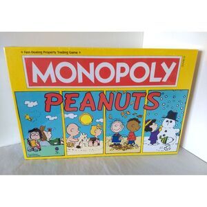 PEANUTS MONOPOLY Official Hasbro Board Game USAopoly Snoopy Collectors‎ SEALED